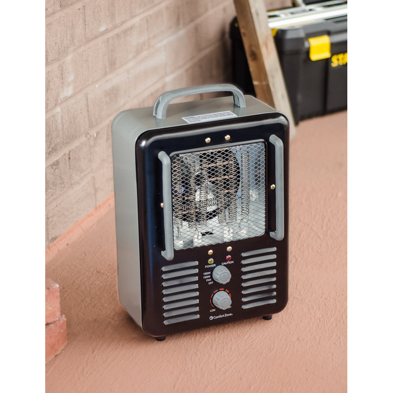 Comfort Zone Milkhouse 1 300 Watt Electric Fan Utility Heater