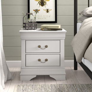 Guffey 2 Drawer Wood Veneer Nightstand by Laurel Foundry Modern Farmhouse