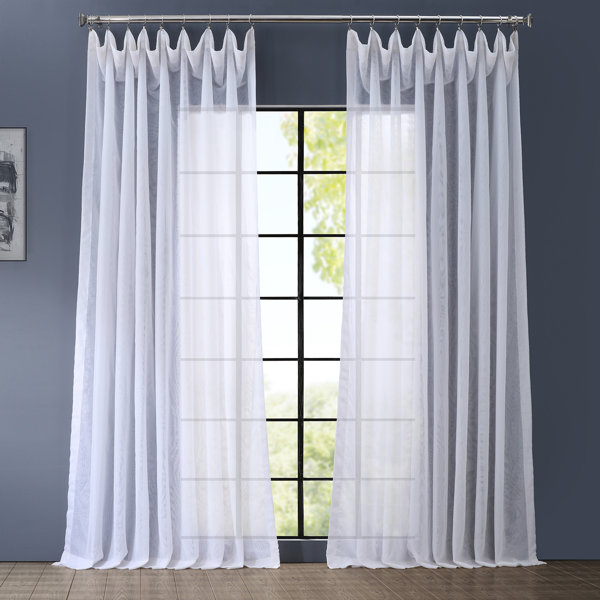 Double Wide Sheer Curtains Wayfair