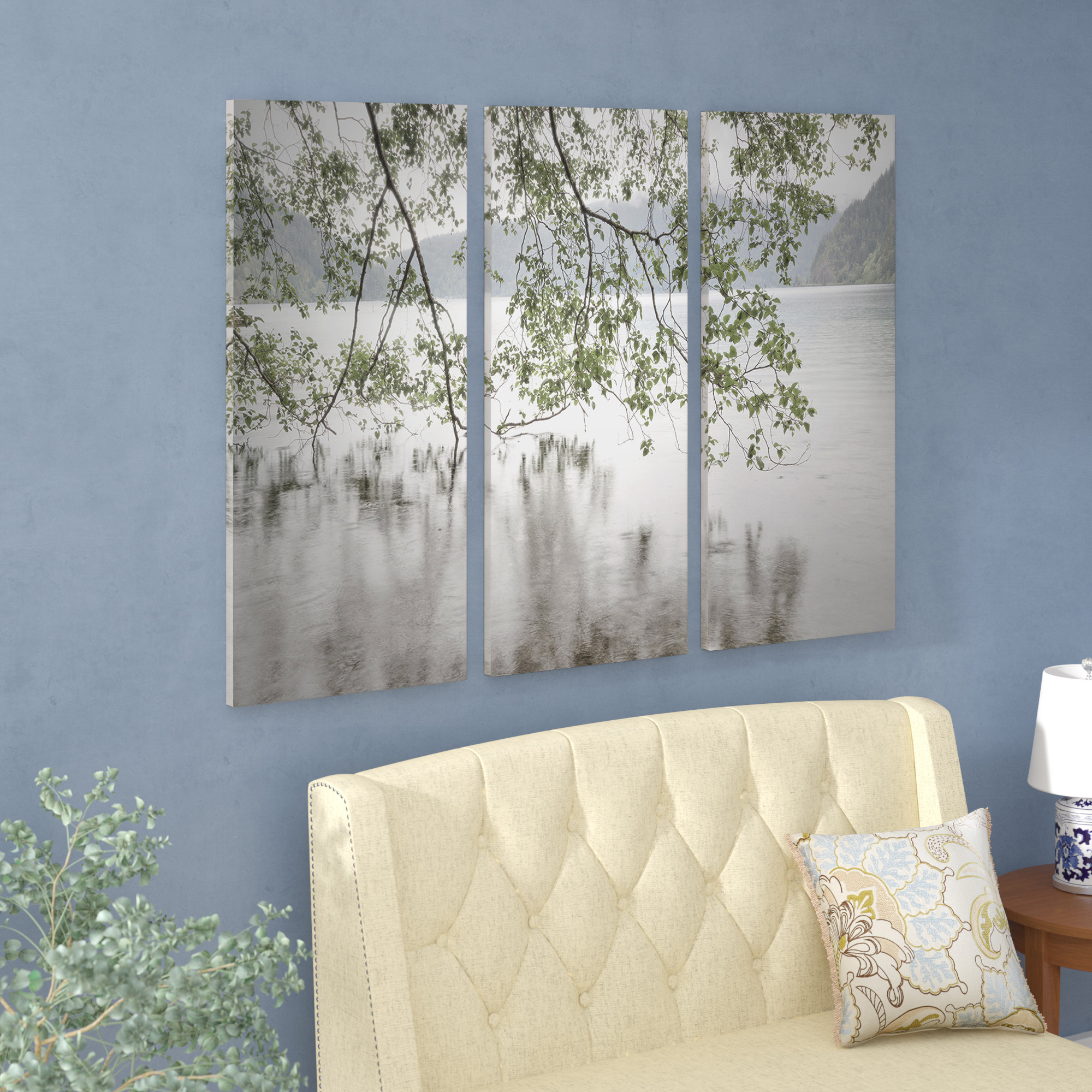 Beautiful Lake View Nature Wall Picture 22 X 34 inch FAST SHIPPING