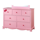 pink baby dresser
