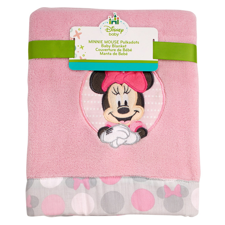 Disney Minnie Mouse Super Soft Appliqued Baby Blanket Reviews Wayfair