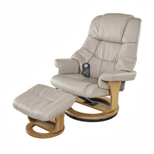 Sao Reclining Massage Chair With Ottoman by Latitude Run Cool