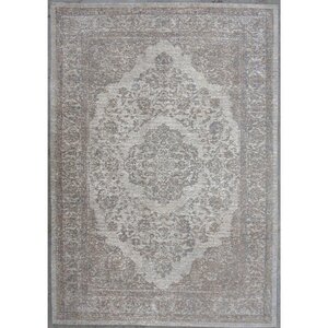 Hand-Woven Beige Area Rug