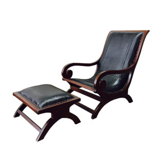 Go to store & view more images D-Art Collection Lazy Lounge Chair with Ottoman