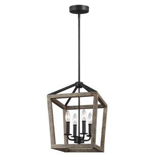 Mixed Metal Pendant Light Wayfair Natarsha 4 Light Lantern Pendant