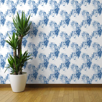 Charlton Home Natosha Vintage Equestrian Removable Wallpaper Roll