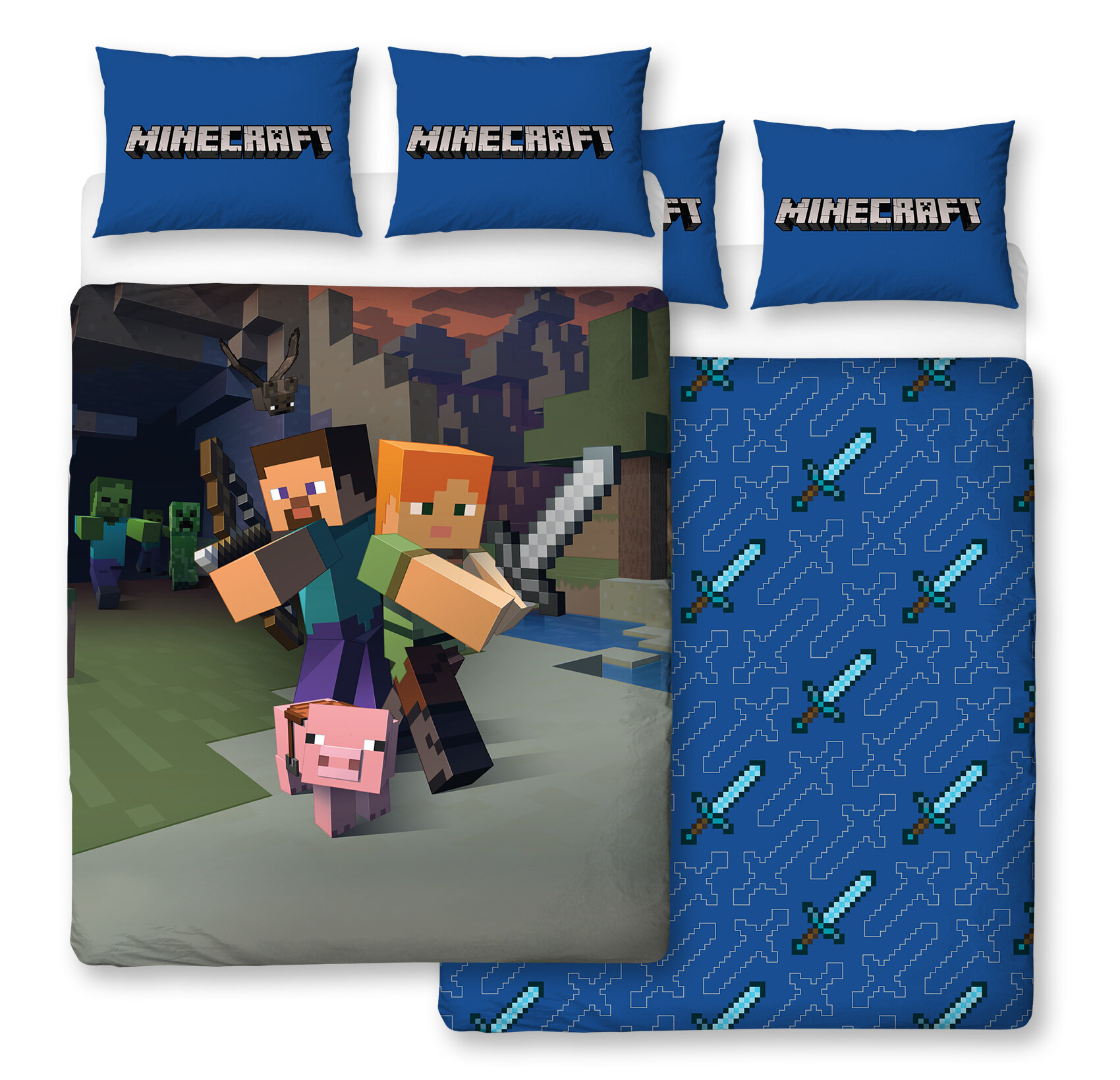 Character World Minecraft Goodguys Duvet Cover Set Wayfair Co Uk