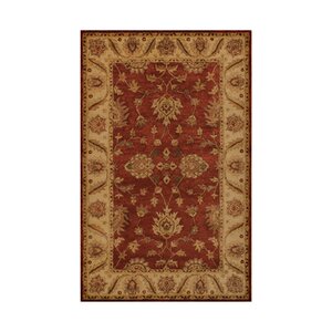 Imperial Burgundy/Camel Area Rug