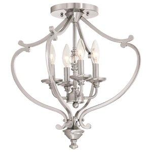 Audane 4-Light Semi-Flush Mount