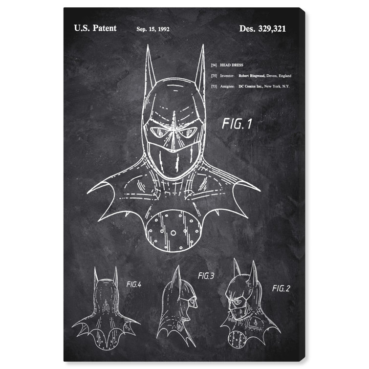 Art Remedy Batman 1992 Chalkboard By Oliver Gal Picture Frame Drawing Print Wayfair