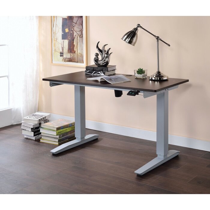 Symple Stuff Leanos Height Adjustable Standing Desk Wayfair