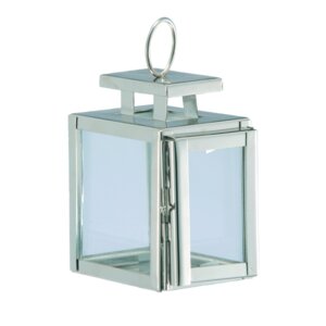 Stainless Steel and Glass Lantern