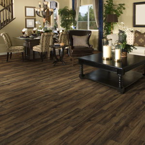 Cherry Wood Vinyl Flooring Wayfair Avenues 6 X 37 3mm Luxury Vinyl Tile In Bourbon