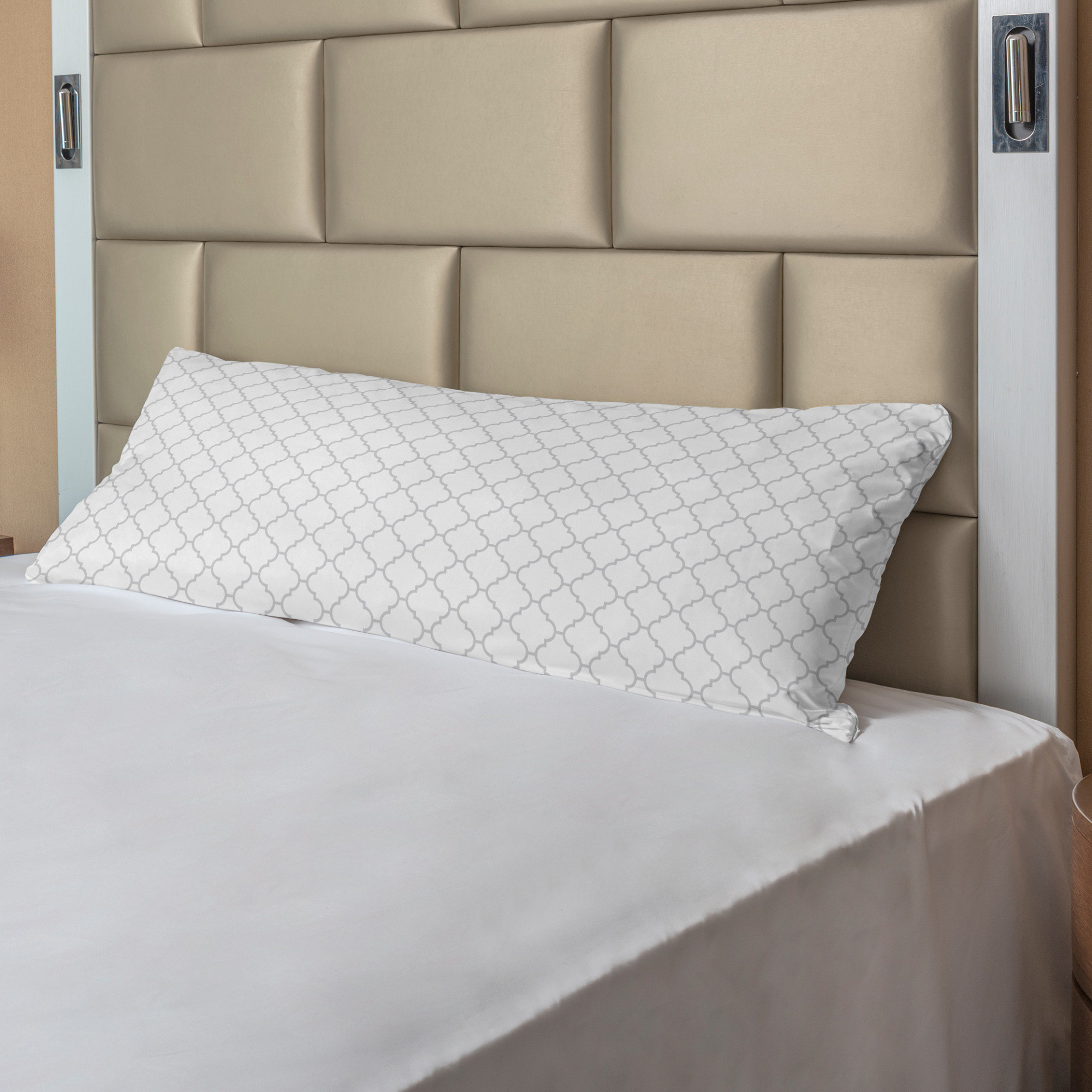 grey body pillow case