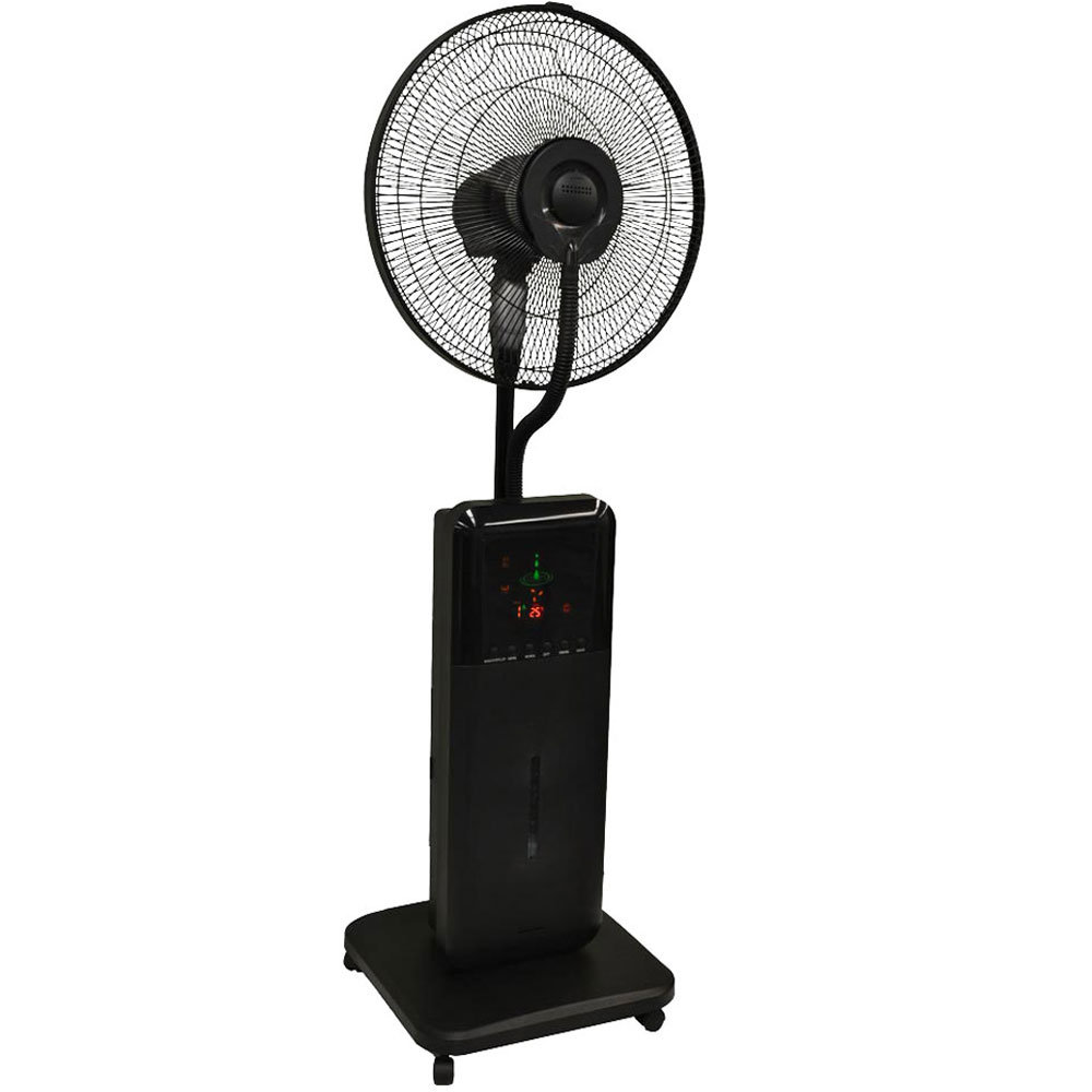 Adjustable Height Tilt Optimized Air Flow Cooling Outdoor Misting Fan 18 in