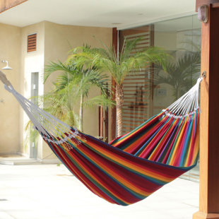 Striped Cotton Tree Hammock