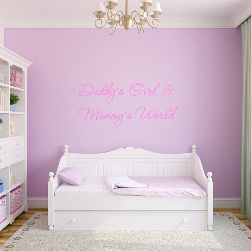 Zoomie Kids Hutchens Daddy S Girl And Mommy S World Black Nursery