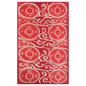 Grimsby Hand-Tufted Red Area Rug