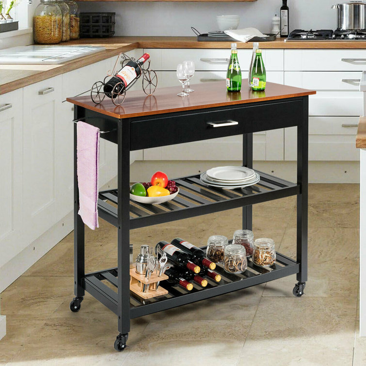 Winston Porter Elden 2 In 1 Kitchen Island Reviews Wayfair