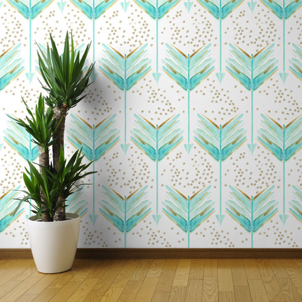 Brayden Studio Bibbs Large Scale Arrows 27 L X 24 W Wallpaper