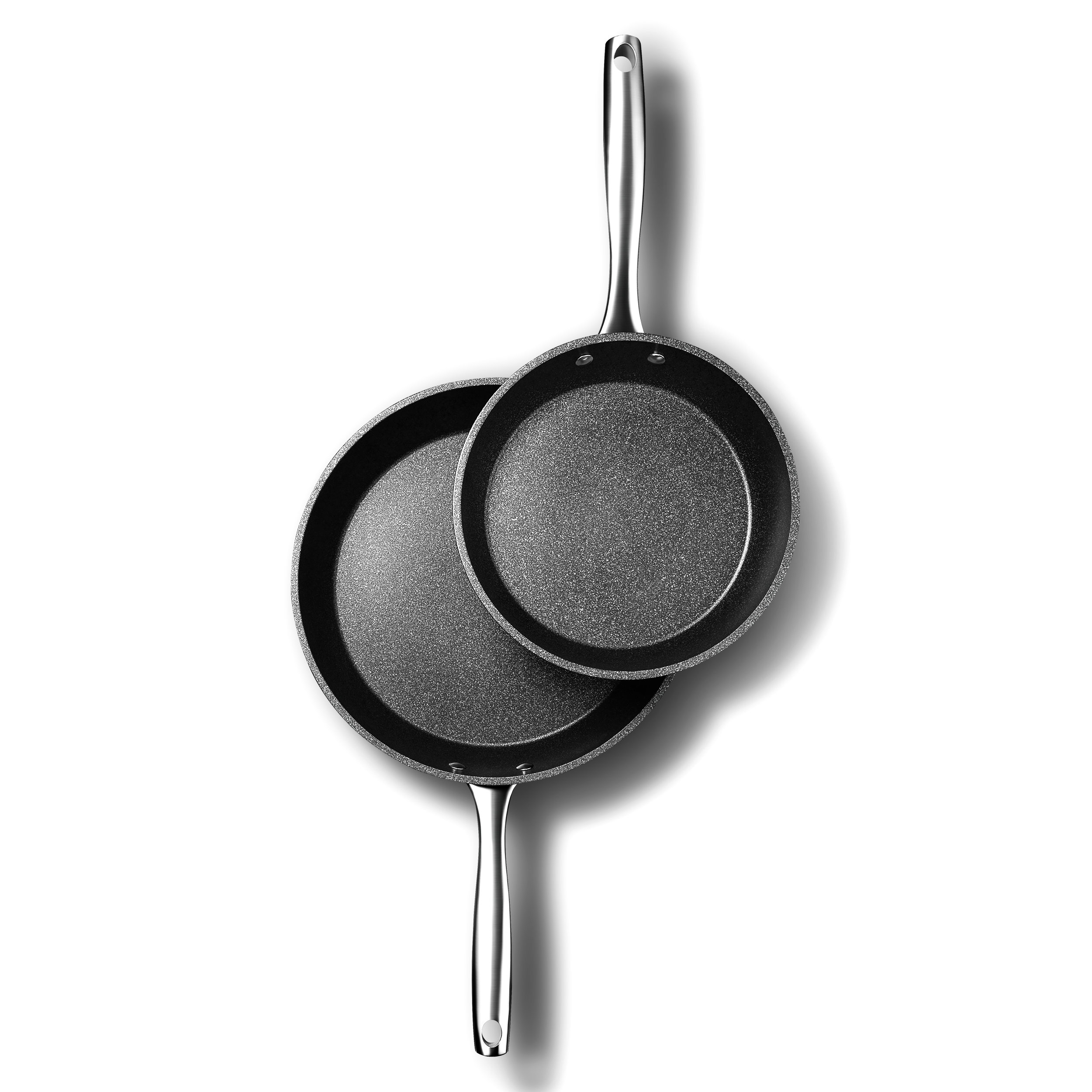 Marble effect interior-Pan Set INDUCTION 5 Piece Granite Effect Saucepan Set