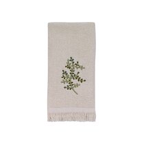 Avanti Linens Christmas Village Hand Towel White