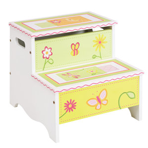 Gleeful Bugs Kids Step Stool with Storage by Guidecraft