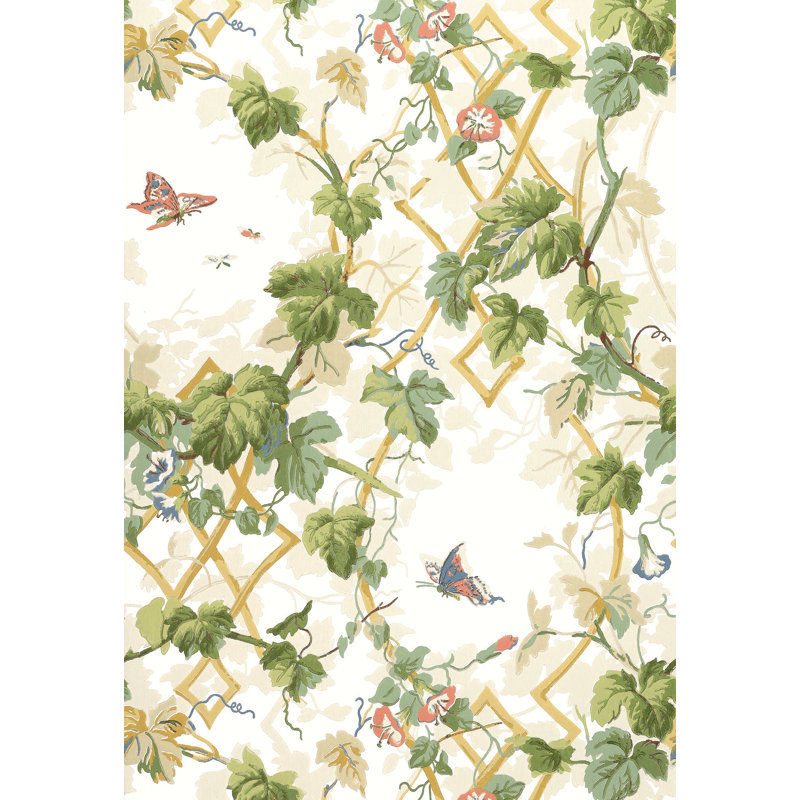 Schumacher Leafy Arbor 16 5 L X 20 5 W Wallpaper Roll Wayfair