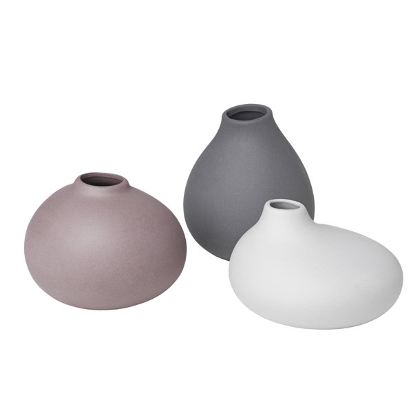 Modern Contemporary 3 Piece Ceramic Table Vase Set Allmodern