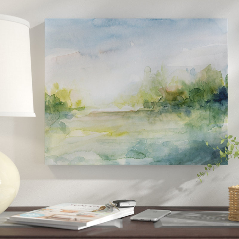 Winston Porter Clear Day Watercolor Painting Print On Wrapped