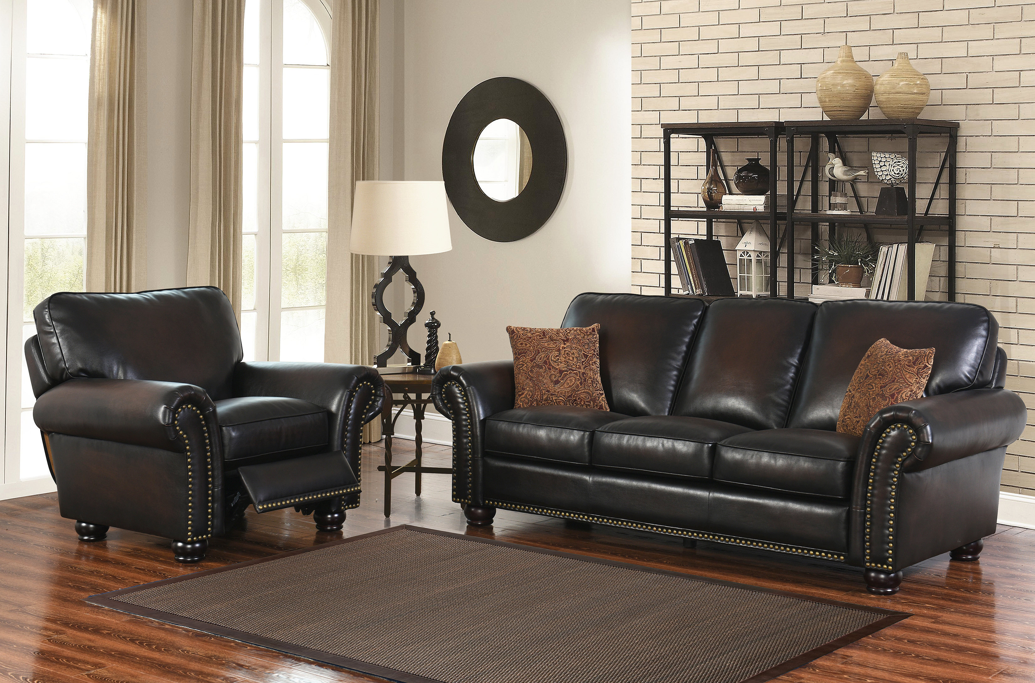 Fallsburg Reclining 2 Piece Leather Living Room Set Fallsburg Reclining 2 Piece Leather Living Room Set