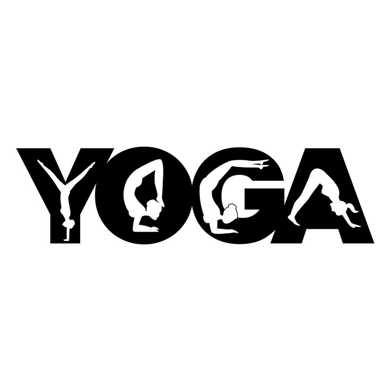 Winston Porter Perris Yoga With Poses In Letters Beautiful Solid Steel Art Wall Sign Wayfair