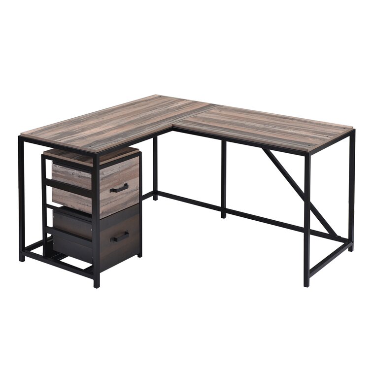 Loon Peak® Scuderi L-Shape Desk & Reviews | Wayfair