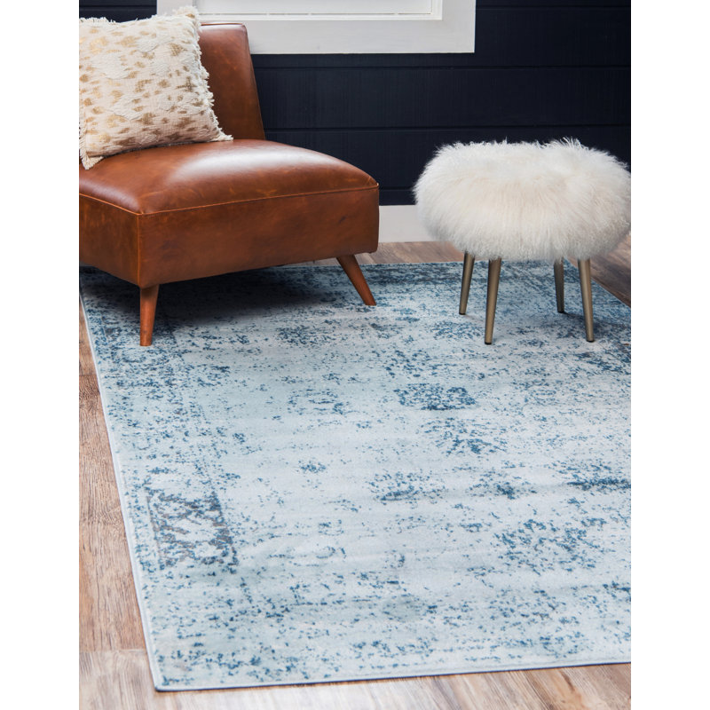 Mistana Brandt Oriental Light Blue/Gray/Ivory Rug u0026 Reviews  Wayfair