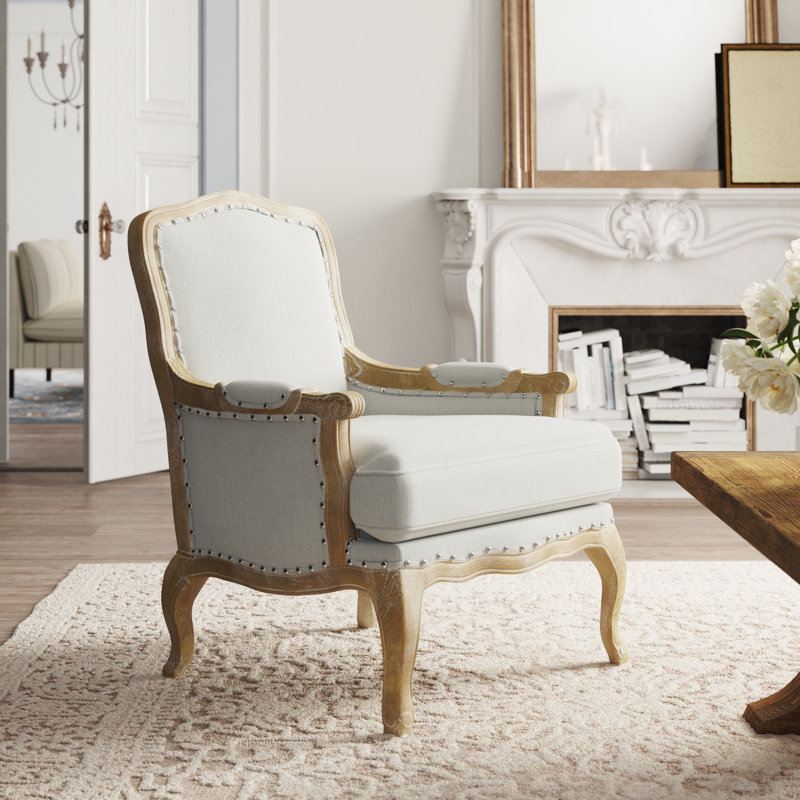 Bransford Armchair from Kelly Clarkson Home collection - come see more French country decor and furniture goodness on Hello Lovely! #frenchcountry #frenchchair #louisstyle #furniture #homedecor #kellyclarksonhome
