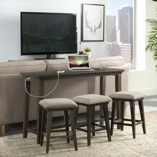 Behind The Sofa Bar Table Wayfair Suzann Multi Purpose 4 Piece Pub Table Set