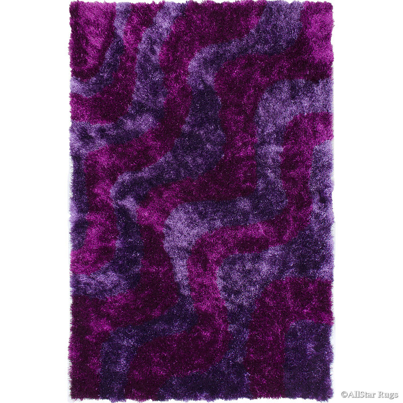 Hand-Tufted Purple Area Rug