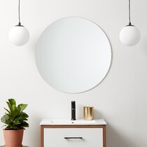 Polished Chrome Round Mirror Wayfair