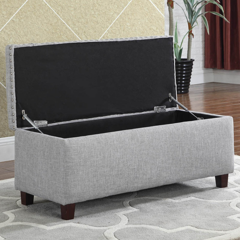 Alcott Hill Luper 38 Tufted Rectangle With Storage Ottoman Reviews Wayfair
