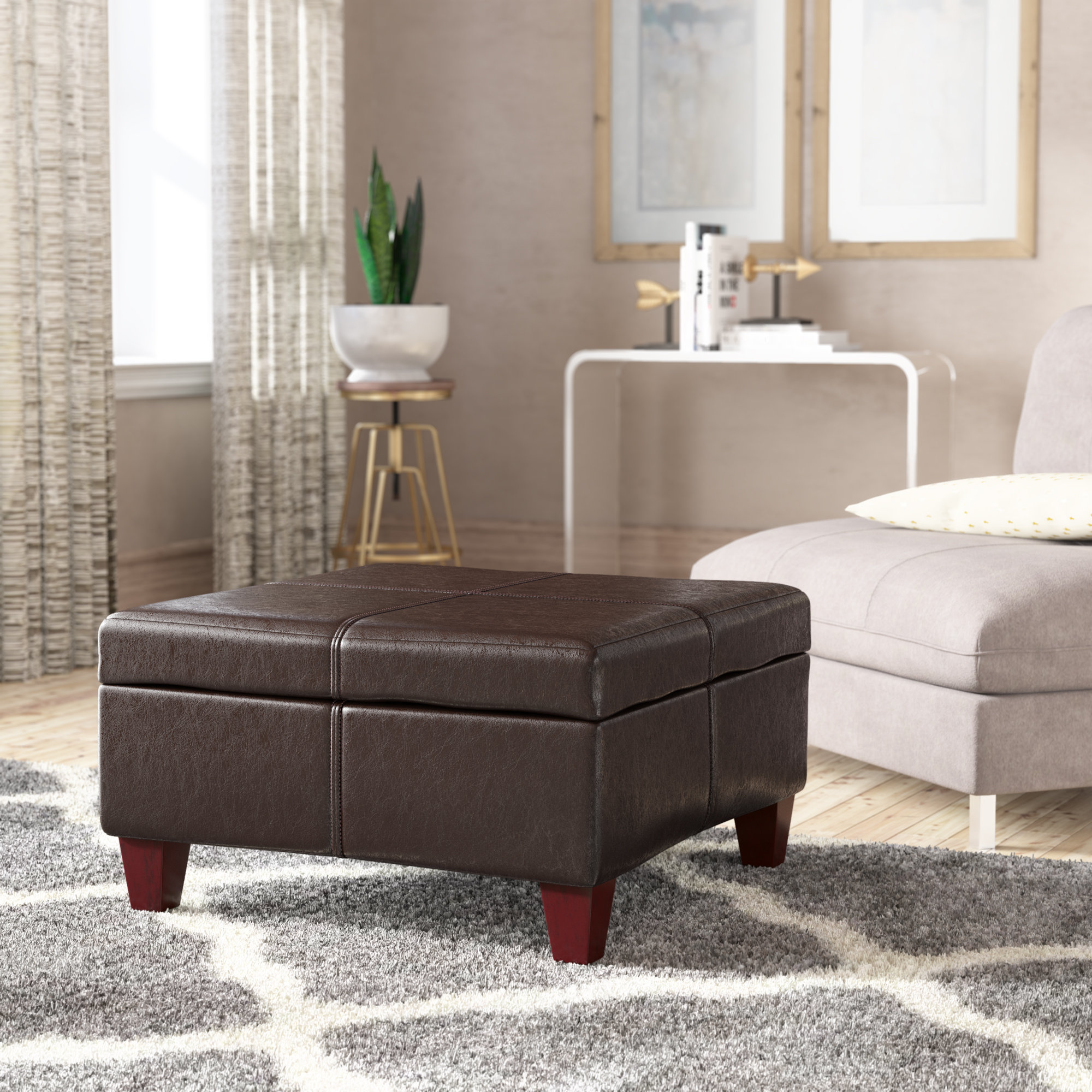 Alcott Hill Donellan Storage Ottoman Reviews Wayfair