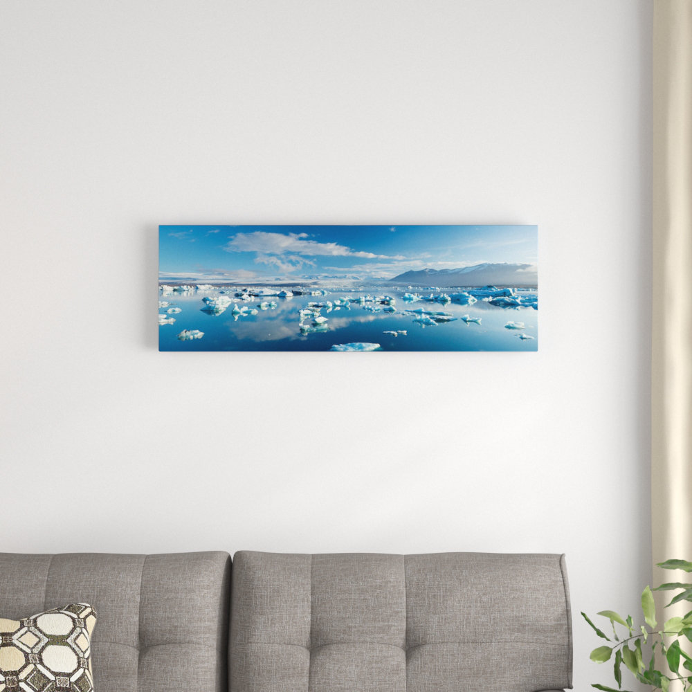 East Urban Home Icebergs I Photographic Print On Wrapped Canvas Wayfair