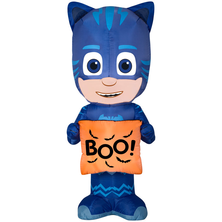 gemmy industries airblown pj masks catboy with treat bag inflatable wayfair