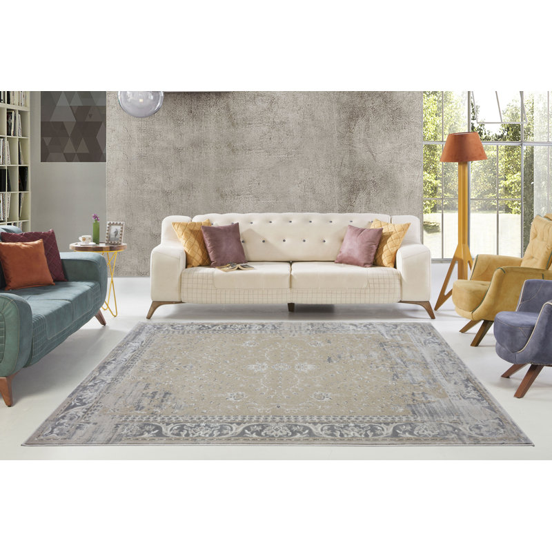 Bungalow Rose Dipasquale Camel Gray Champagne Area Rug Wayfair Dipasquale Camel Gray Champagne Area Rug