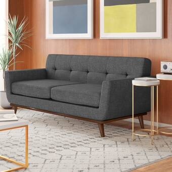 Detweiler 85 5 Wide Velvet Round Arm Sofa Allmodern