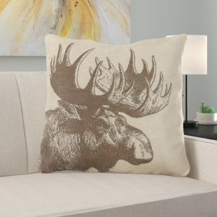 Moose Throw Pillow Wayfair