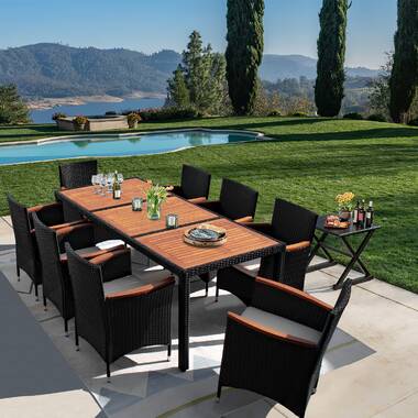 heyman 4 piece dining set with cushions