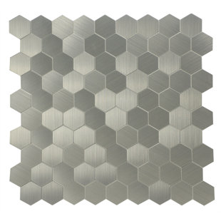 L And Stick Backsplash Tile You Ll Love Wayfair 11 25 X 5 L Stick Mosaic Tile In Chrome