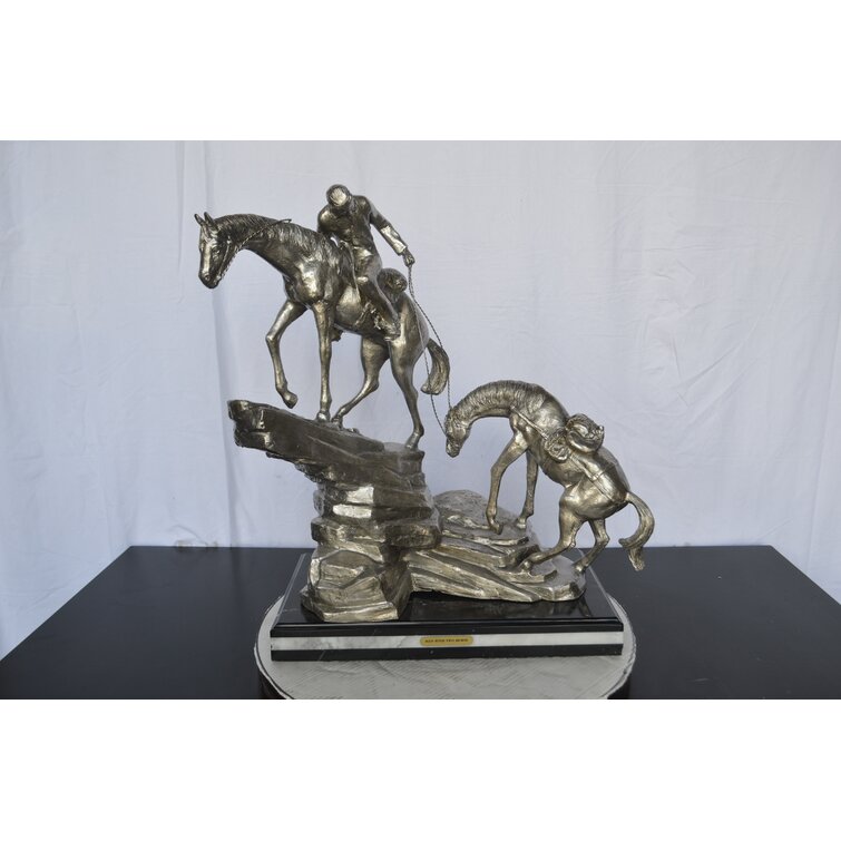 Abstract Twin Horses Statue 