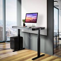 59" iTocesk Ergonomic Electric Height Adjustable L-Shape Standing Desk Office 